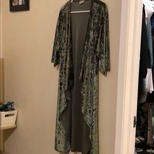 Lularoe velvet Olive/hunter green S Shirley